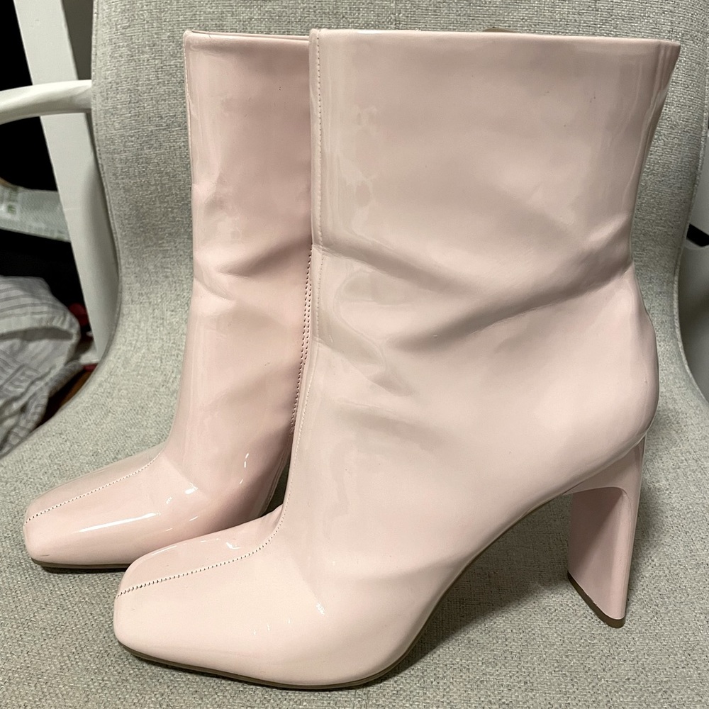 Baby Pink GoGo Boots
